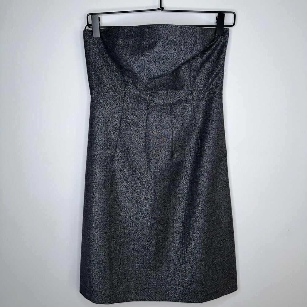 Theory Women’s Conie Strapless Mini Dress Eveningwear Gray Size 2